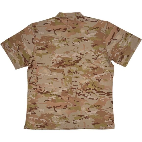 NEW Tachuntfish Men's The Mojito Tropentarn Camo Button Down Shirt Tan/Brown 3XL - Picture 3 of 8